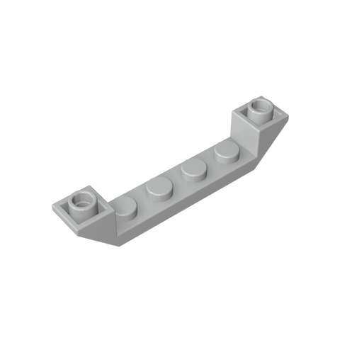 Gobricks,Slope Inverted 45° 6 x 1 Double with 1 x 4 Cutout,52501