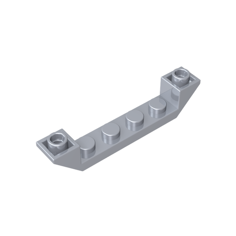 Gobricks,Slope Inverted 45° 6 x 1 Double with 1 x 4 Cutout,52501