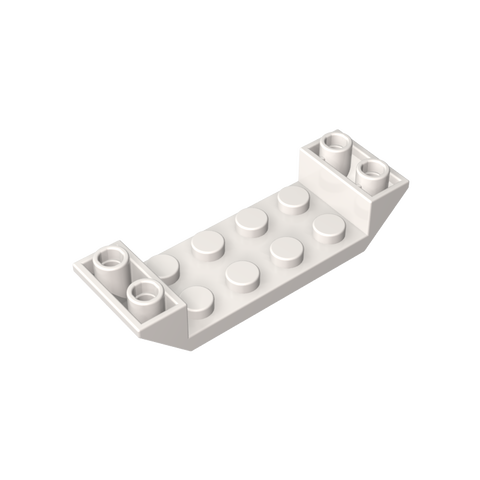 Gobricks,Slope Inverted 45° 6 x 2 Double with 2 x 4 Cutout,22889