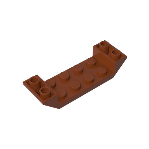 Gobricks,Slope Inverted 45° 6 x 2 Double with 2 x 4 Cutout,22889