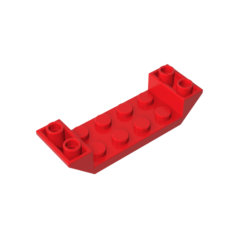 Gobricks,Slope Inverted 45° 6 x 2 Double with 2 x 4 Cutout,22889