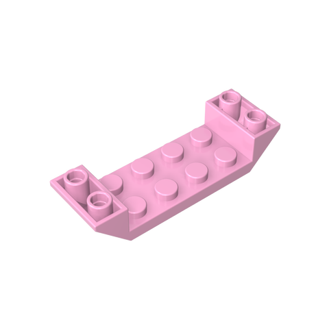 Gobricks,Slope Inverted 45° 6 x 2 Double with 2 x 4 Cutout,22889