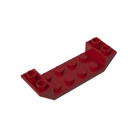 Gobricks,Slope Inverted 45° 6 x 2 Double with 2 x 4 Cutout,22889
