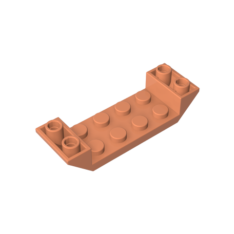 Gobricks,Slope Inverted 45° 6 x 2 Double with 2 x 4 Cutout,22889