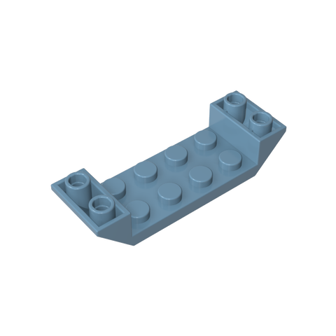 Gobricks,Slope Inverted 45° 6 x 2 Double with 2 x 4 Cutout,22889