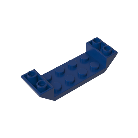 Gobricks,Slope Inverted 45° 6 x 2 Double with 2 x 4 Cutout,22889
