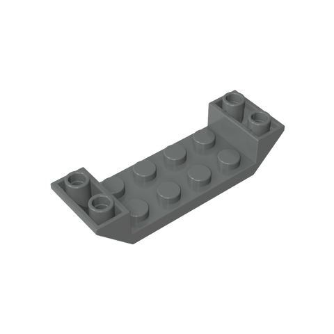 Gobricks,Slope Inverted 45° 6 x 2 Double with 2 x 4 Cutout,22889