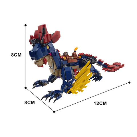 (Gobricks version) 549pcs MOC-106666 Ark: Rock Drake