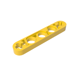 Technic Beam 1 x 5 Thin with Axle Holes on Ends,11478