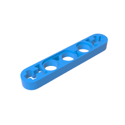 Technic Beam 1 x 5 Thin with Axle Holes on Ends,11478