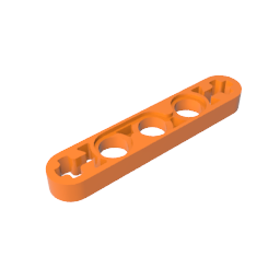 Technic Beam 1 x 5 Thin with Axle Holes on Ends,11478