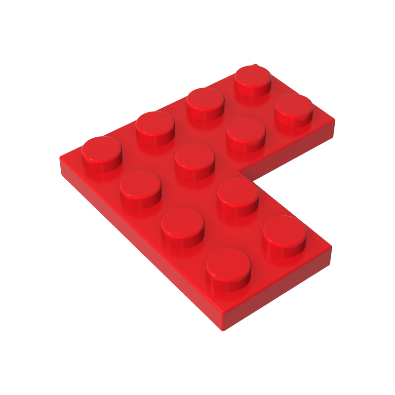 Gobricks,Plate 4 x 4 Corner,2639