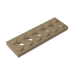 Technic Plate 2 x 6 [5 Holes],32001