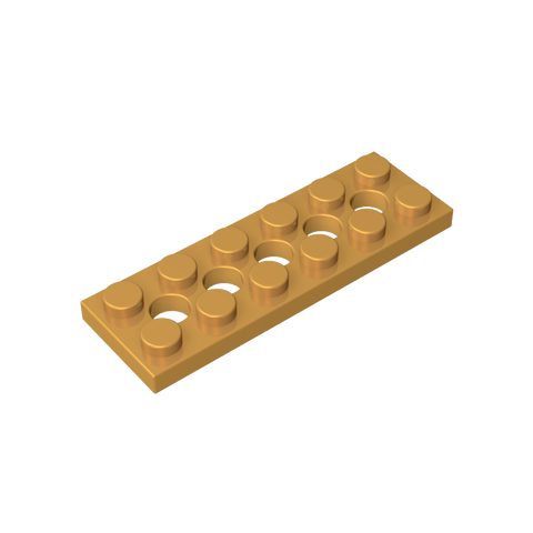 Gobricks,Technic Plate 2 x 6 [5 Holes],32001