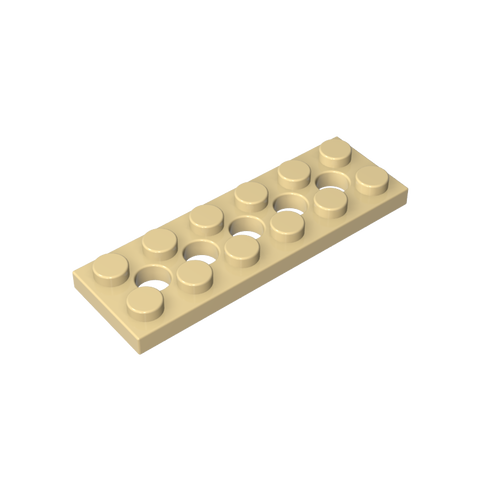 Gobricks,Technic Plate 2 x 6 [5 Holes],32001