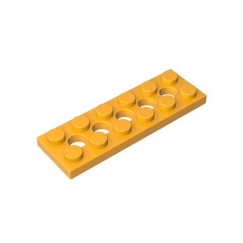Gobricks,Technic Plate 2 x 6 [5 Holes],32001