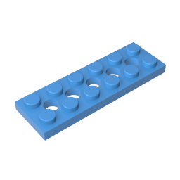 Technic Plate 2 x 6 [5 Holes],32001