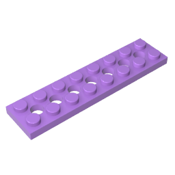 Technic Plate 2 x 8 [7 Holes],3738