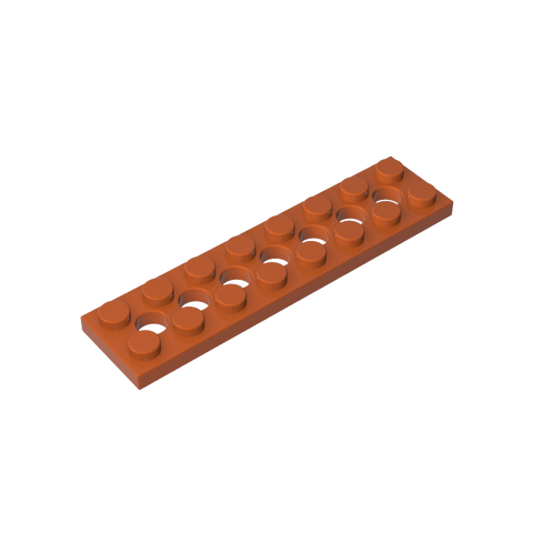 Gobricks,Technic Plate 2 x 8 [7 Holes],3738