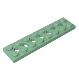 Technic Plate 2 x 8 [7 Holes],3738