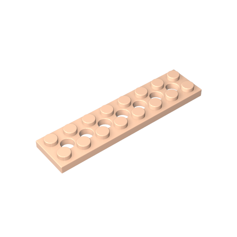 Gobricks,Technic Plate 2 x 8 [7 Holes],3738