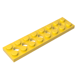 Technic Plate 2 x 8 [7 Holes],3738