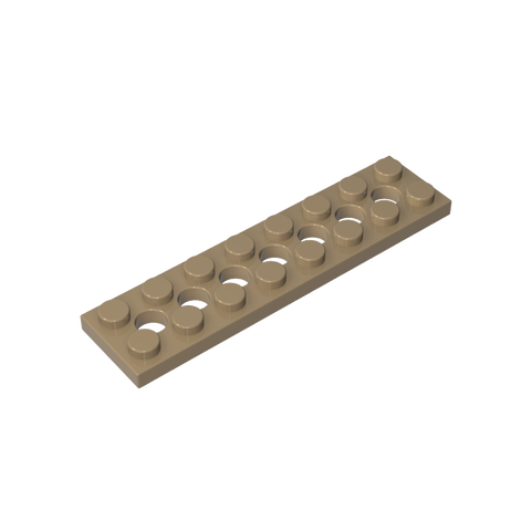 Gobricks,Technic Plate 2 x 8 [7 Holes],3738