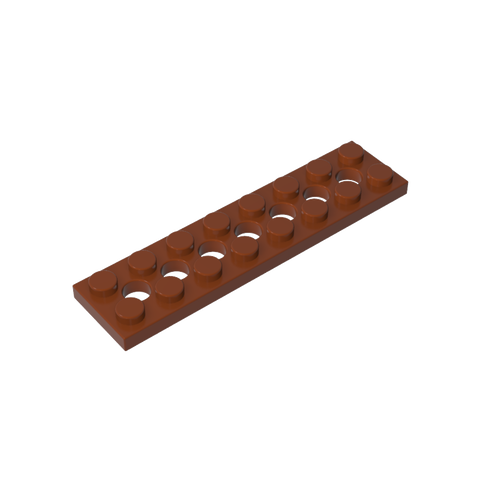 Gobricks,Technic Plate 2 x 8 [7 Holes],3738