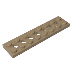 Technic Plate 2 x 8 [7 Holes],3738