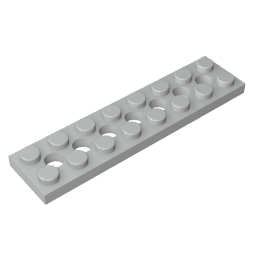 Technic Plate 2 x 8 [7 Holes],3738