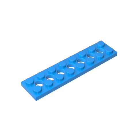 Gobricks,Technic Plate 2 x 8 [7 Holes],3738