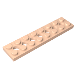 Technic Plate 2 x 8 [7 Holes],3738