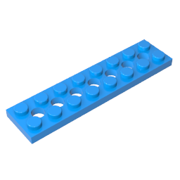 Technic Plate 2 x 8 [7 Holes],3738