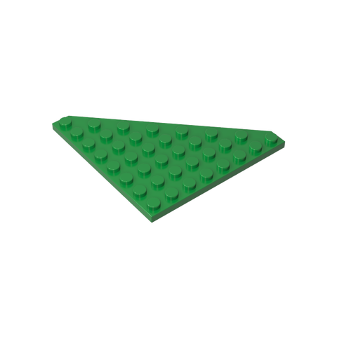 Gobricks,Wedge Plate 8 x 8 Cut Corner,30504