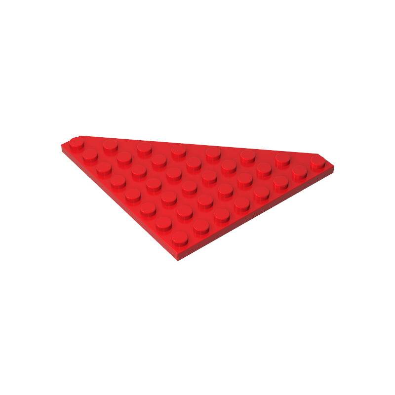 Gobricks,Wedge Plate 8 x 8 Cut Corner,30504