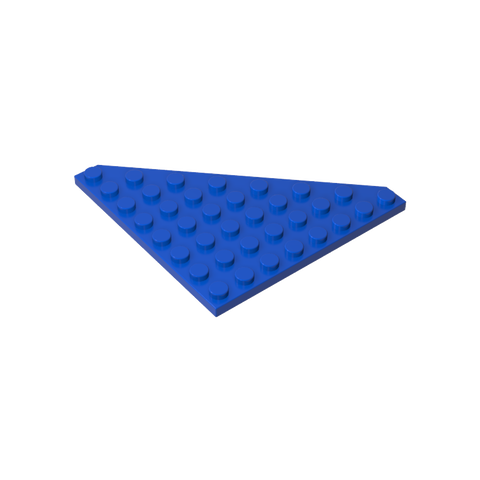 Gobricks,Wedge Plate 8 x 8 Cut Corner,30504