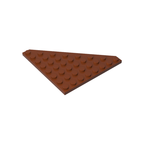 Gobricks,Wedge Plate 8 x 8 Cut Corner,30504