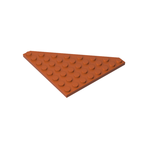 Gobricks,Wedge Plate 8 x 8 Cut Corner,30504
