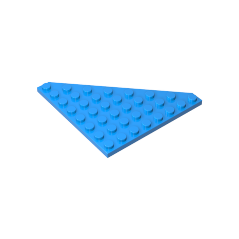 Gobricks,Wedge Plate 8 x 8 Cut Corner,30504