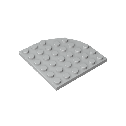 Gobricks,Plate Round Corner 6 x 6,6003