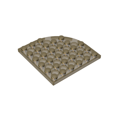 Gobricks,Plate Round Corner 6 x 6,6003