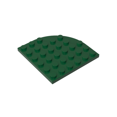 Gobricks,Plate Round Corner 6 x 6,6003