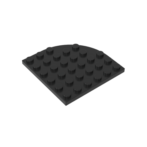 Gobricks,Plate Round Corner 6 x 6,6003