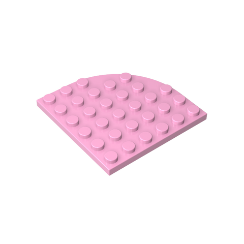 Gobricks,Plate Round Corner 6 x 6,6003