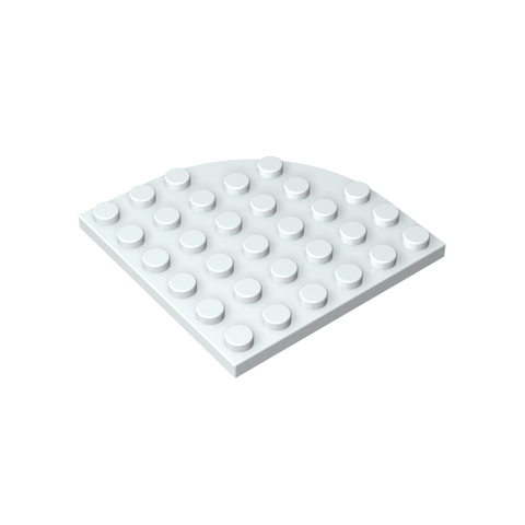 Gobricks,Plate Round Corner 6 x 6,6003