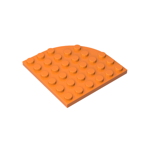 Gobricks,Plate Round Corner 6 x 6,6003