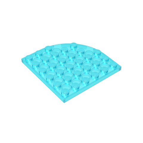 Gobricks,Plate Round Corner 6 x 6,6003