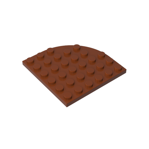 Gobricks,Plate Round Corner 6 x 6,6003
