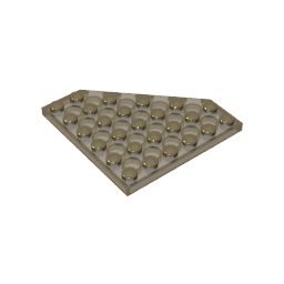 Gobricks,Wedge Plate 6 x 6 Cut Corner,6106