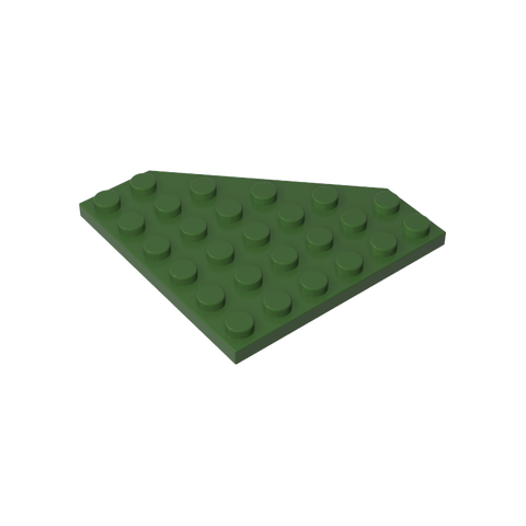 Gobricks,Wedge Plate 6 x 6 Cut Corner,6106